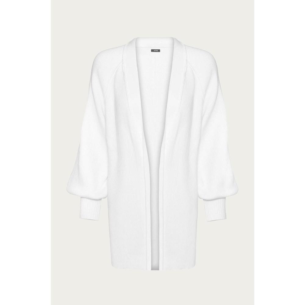 NEW AFRM fulton sweater jacket in soft blanc